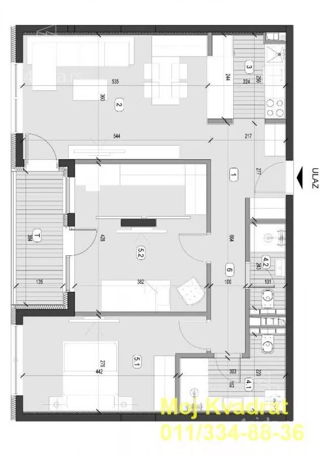 Trosoban stan | 4zida
