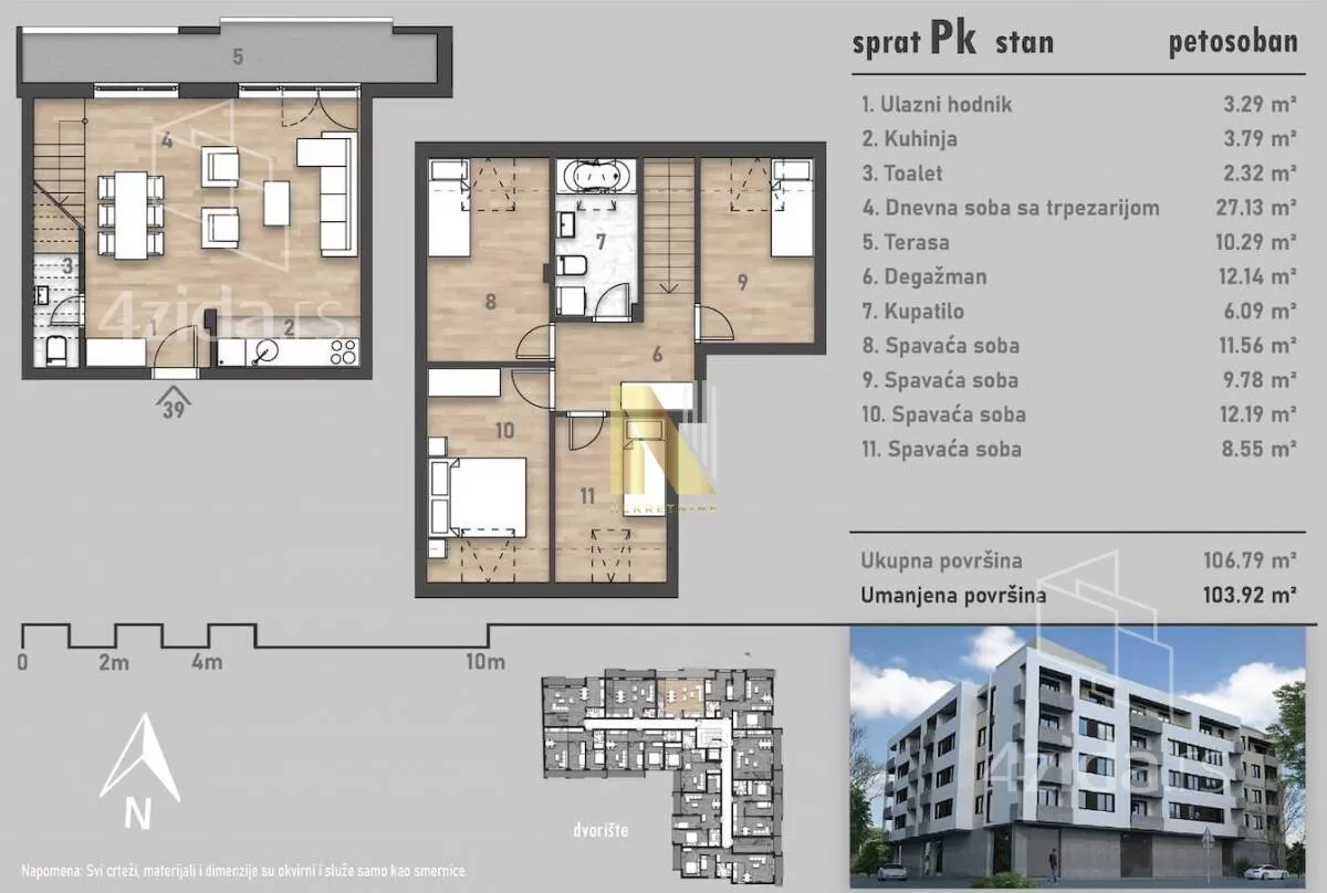 Petosoban stan | 4zida