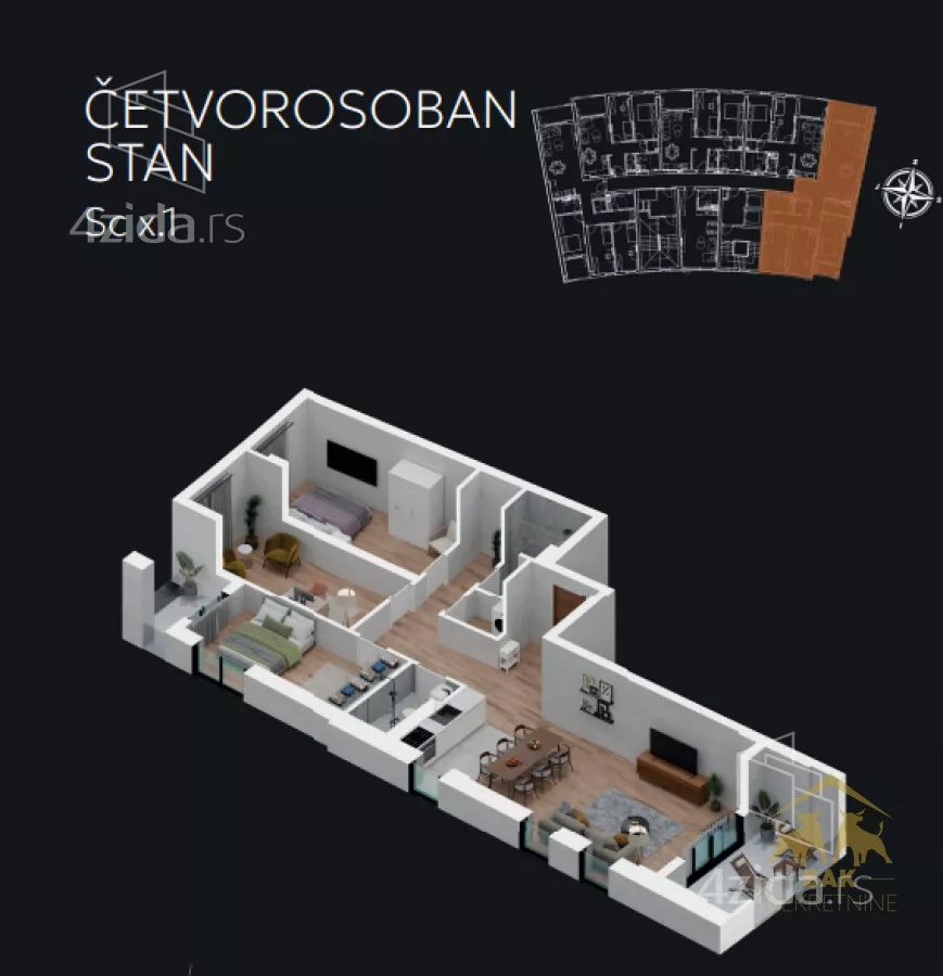 Četvorosoban stan | 4zida