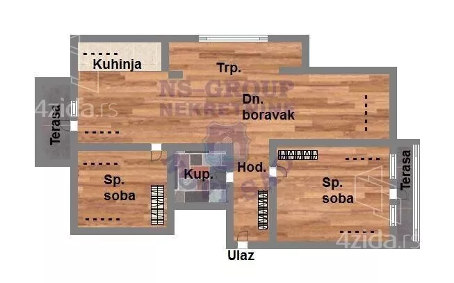 Trosoban stan | 4zida
