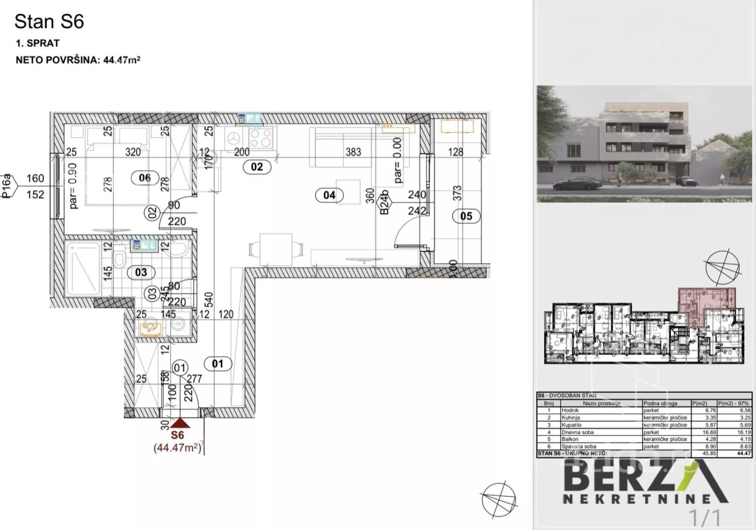 Dvosoban stan | 4zida
