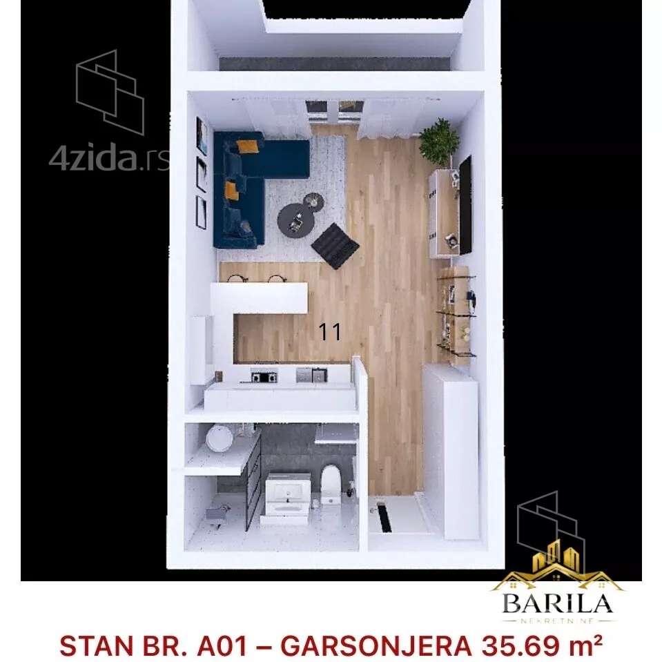 Garsonjera | 4zida