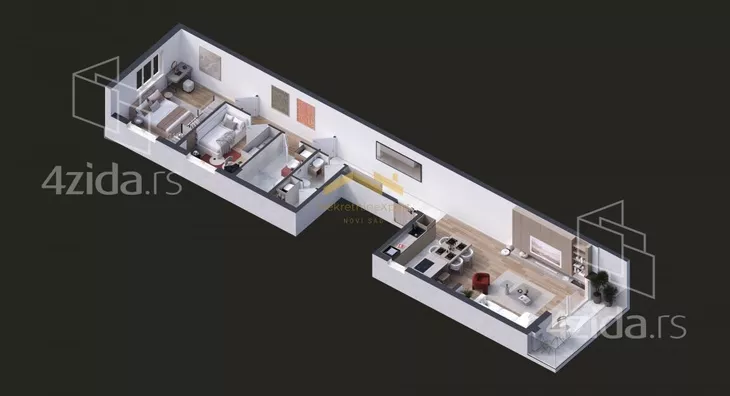 Trosoban stan | 4zida