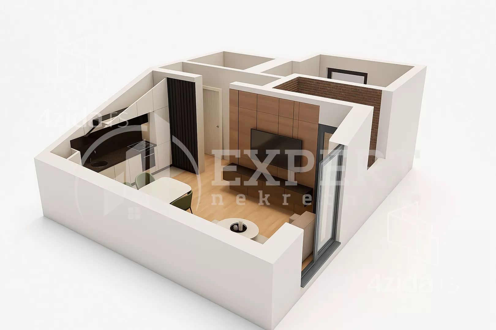 Jednoiposoban stan | 4zida