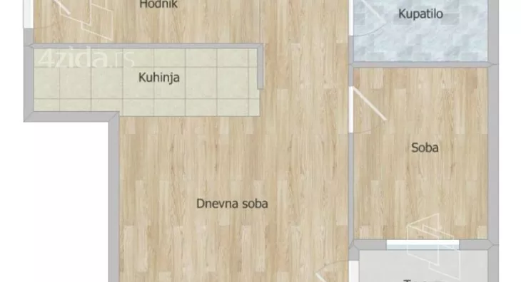 Jednoiposoban stan | 4zida