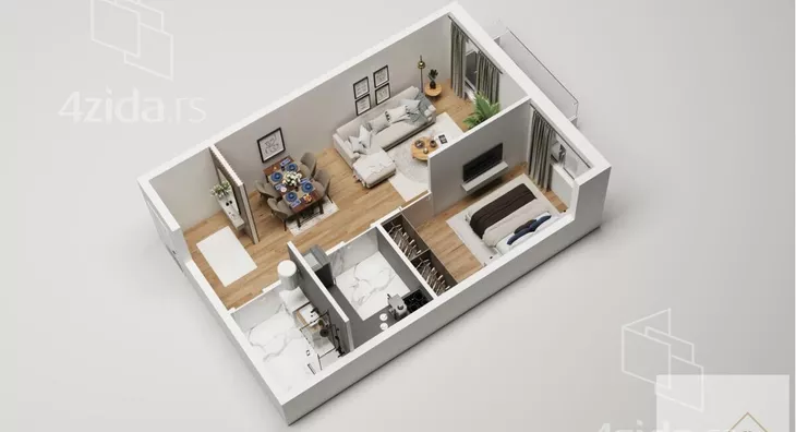 Dvosoban stan | 4zida