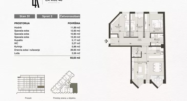 Četvorosoban | 4zida
