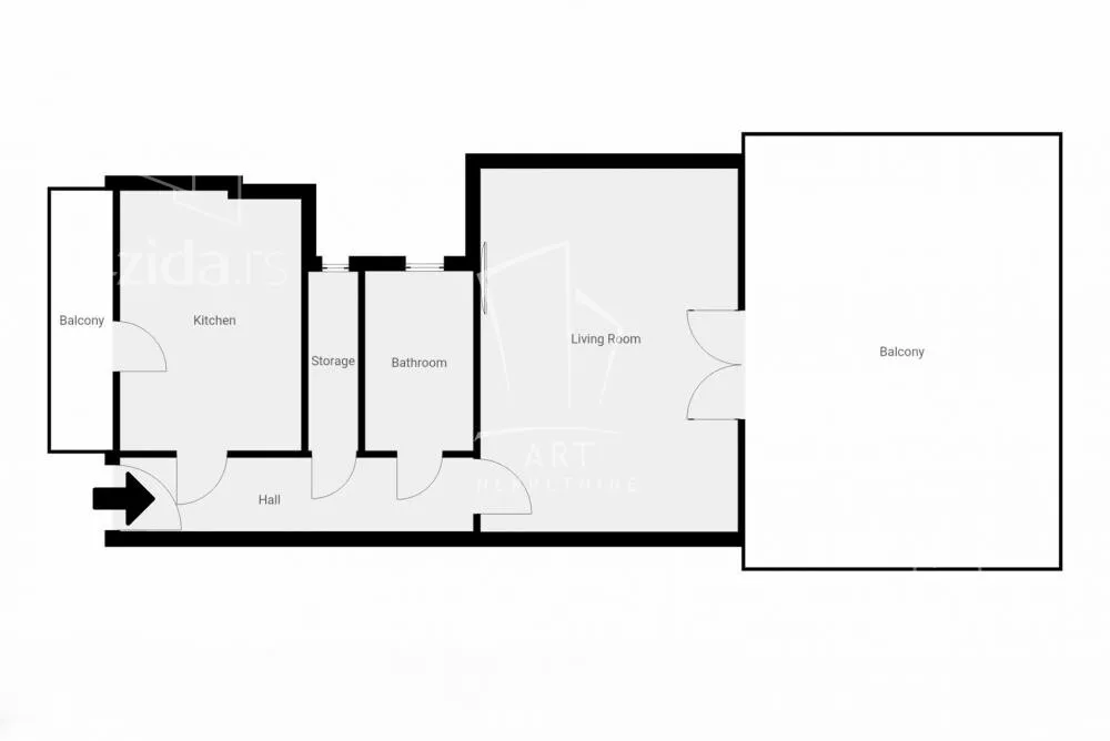 Jednoiposoban stan | 4zida