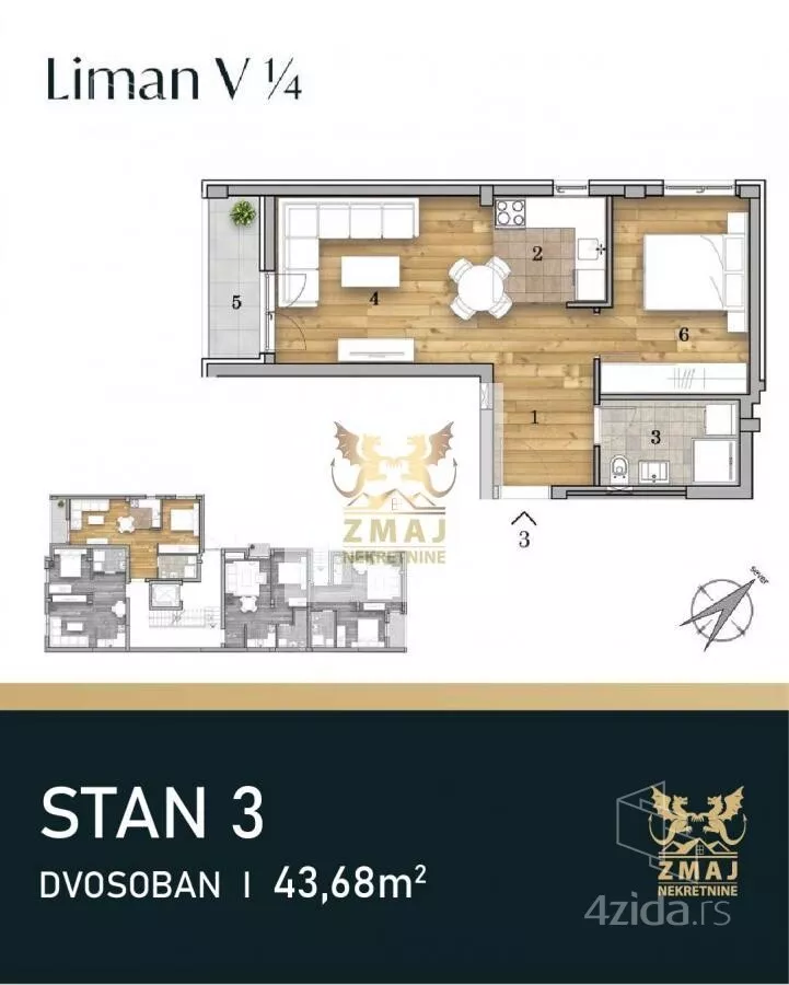 Dvosoban stan | 4zida