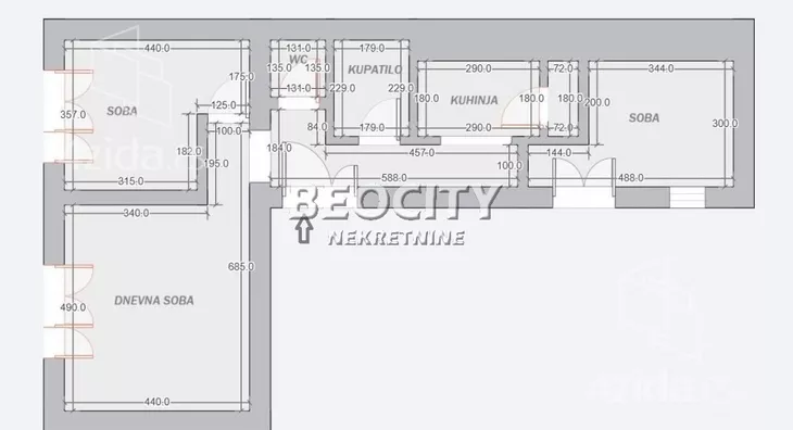 Trosoban stan | 4zida