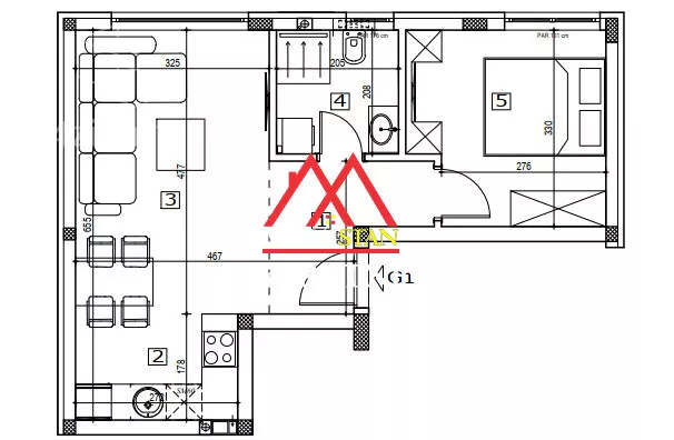 Jednoiposoban stan | 4zida