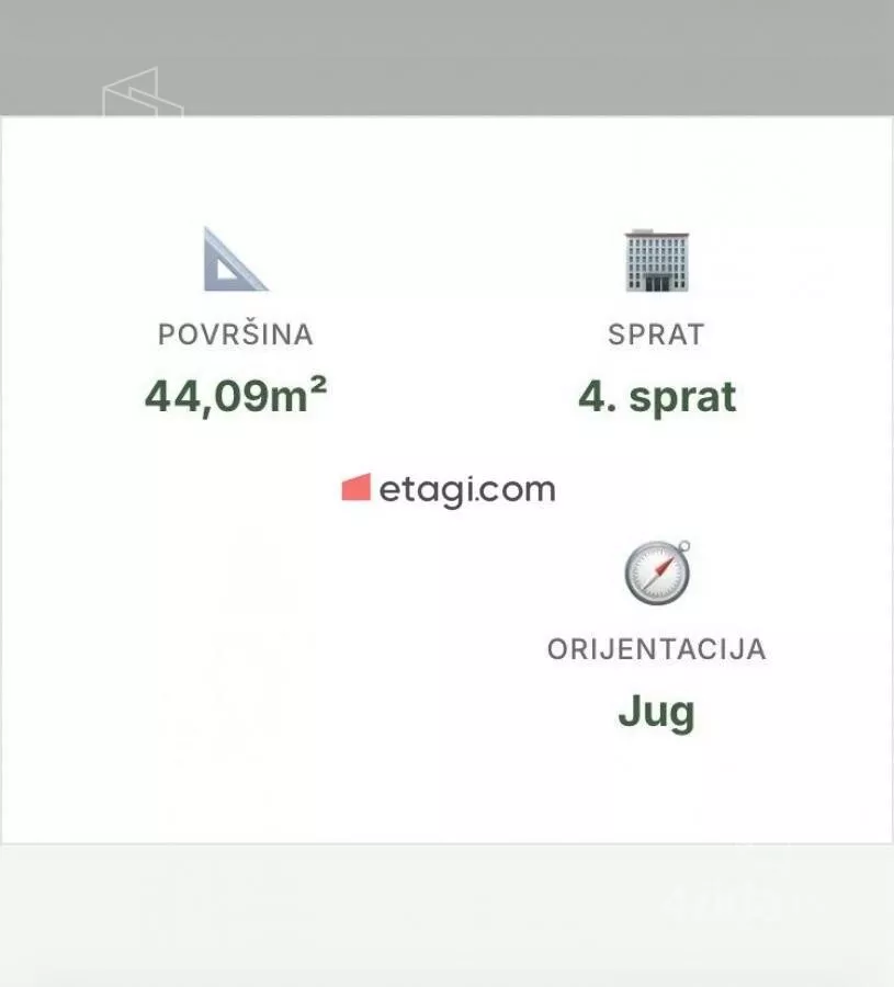Jednoiposoban stan | 4zida