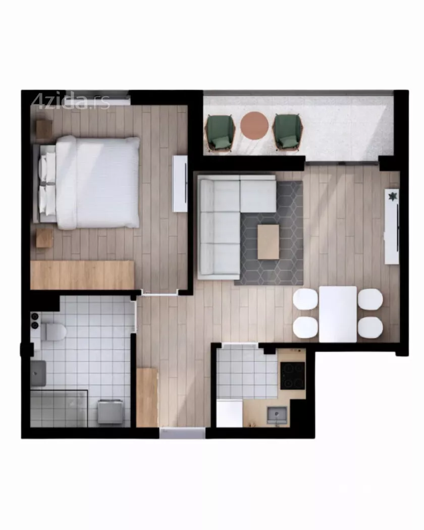 Dvosoban stan | 4zida