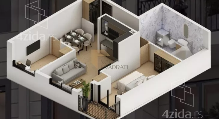 Trosoban stan | 4zida