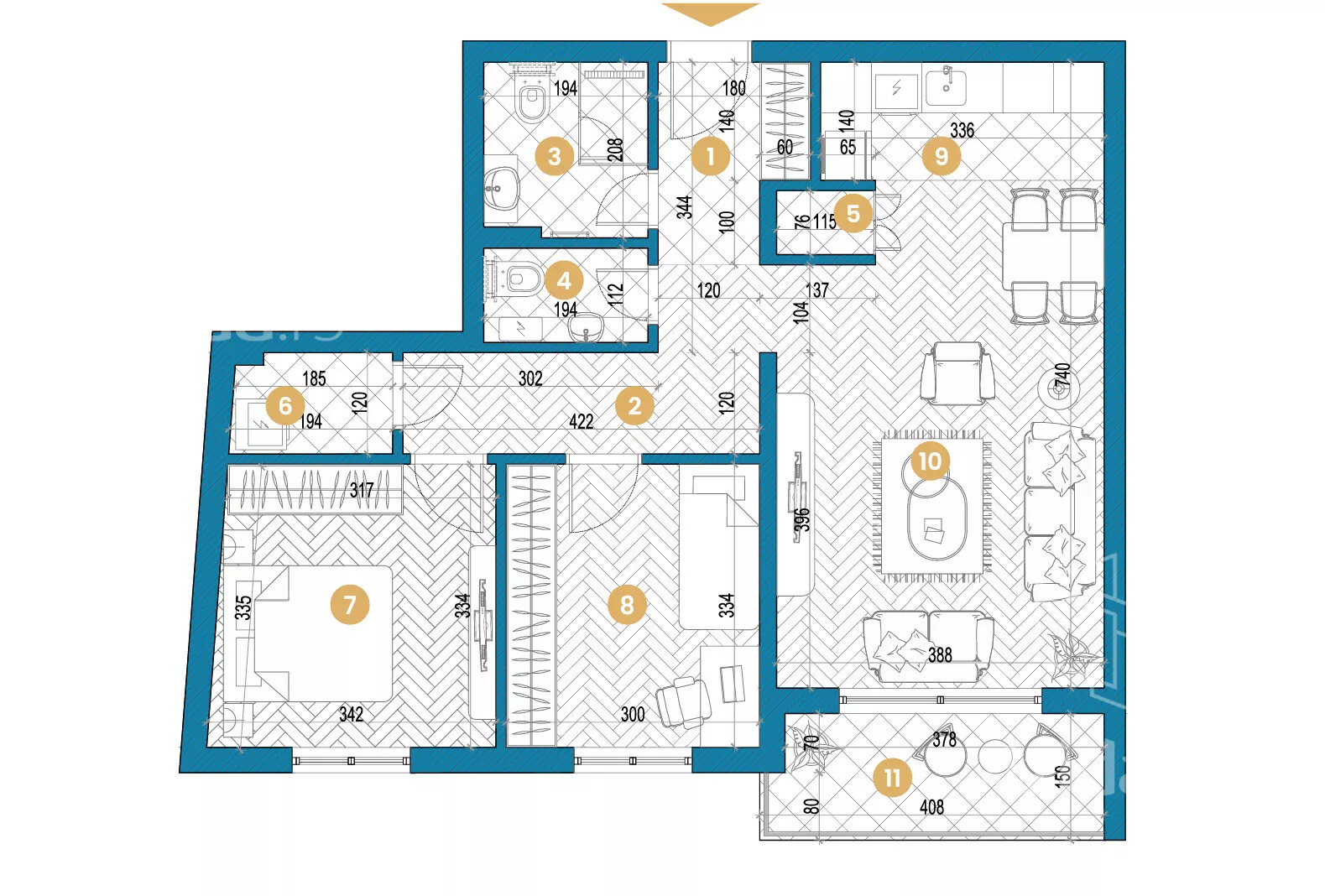 Trosoban stan | 4zida