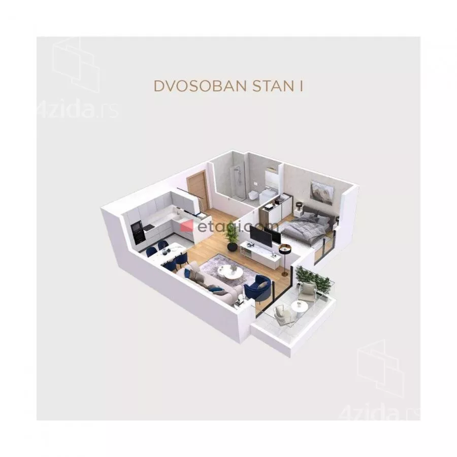 Dvosoban stan | 4zida