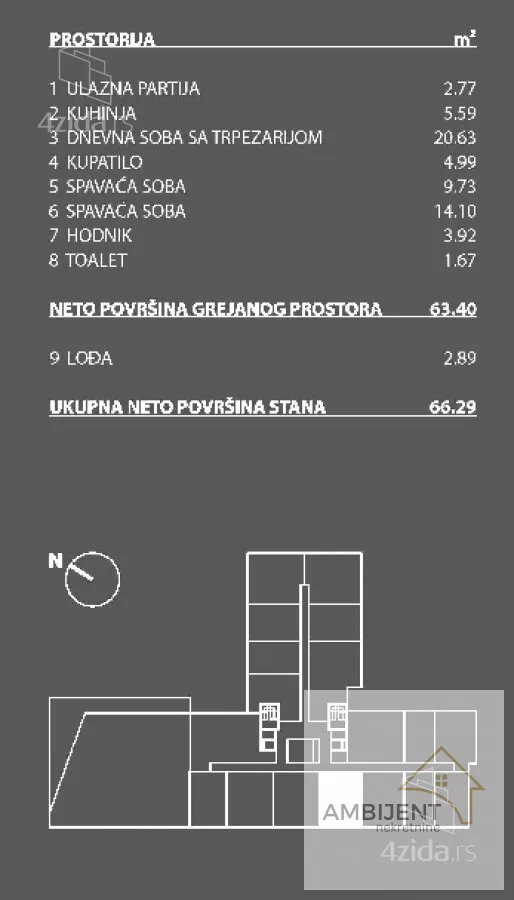 Trosoban stan | 4zida