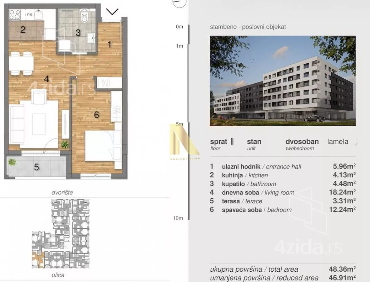 Dvosoban stan | 4zida