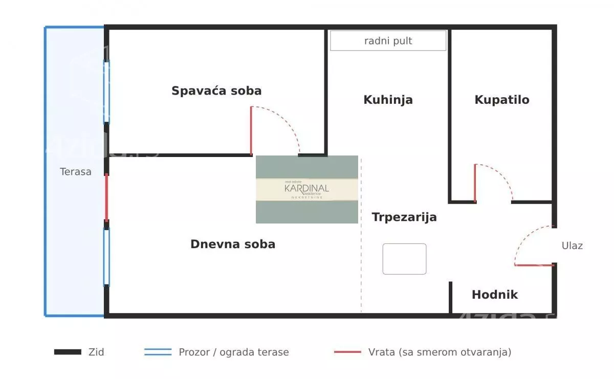Jednoiposoban stan | 4zida
