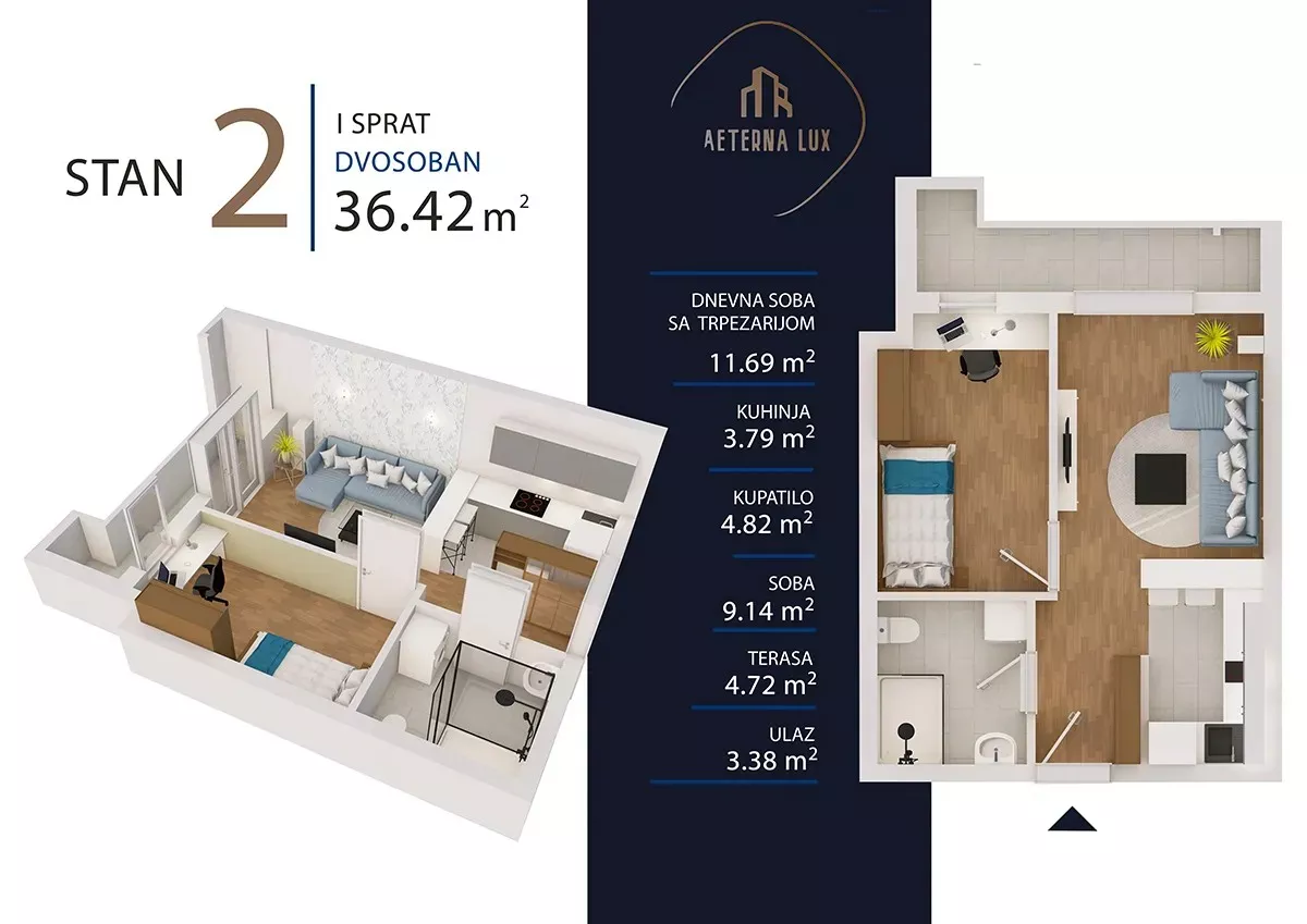 Dvosoban stan | 4zida