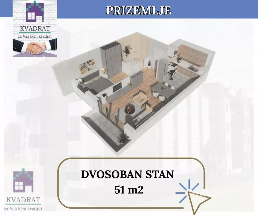 Dvosoban stan | 4zida