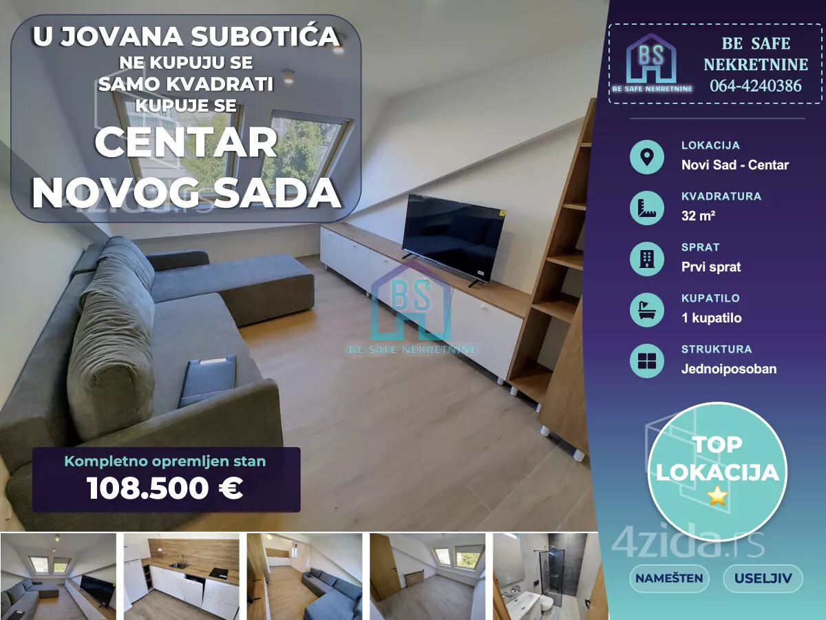 Jednoiposoban stan | 4zida