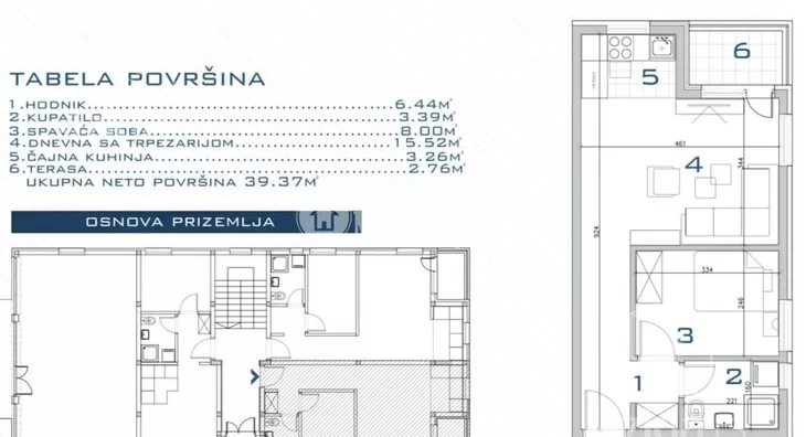 Jednoiposoban stan | 4zida