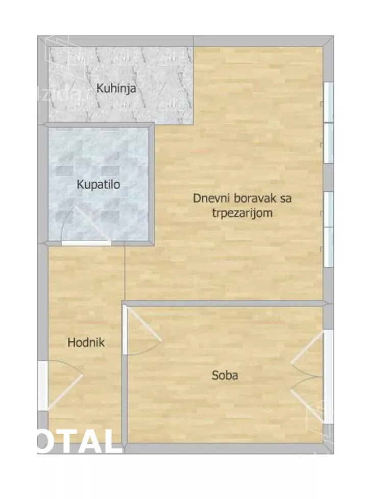 Dvosoban stan | 4zida