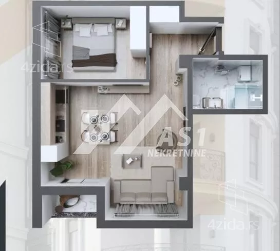 Jednoiposoban stan | 4zida