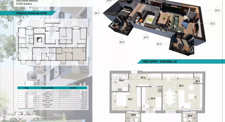 Trosoban stan | 4zida