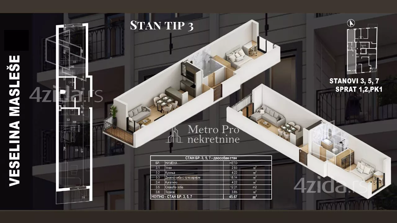 Dvoiposoban stan | 4zida