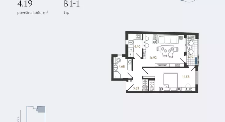 Dvosoban stan | 4zida