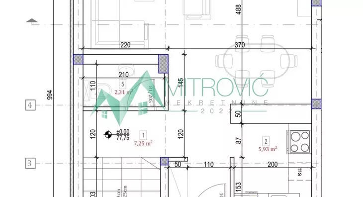 Četvoroiposoban stan | 4zida