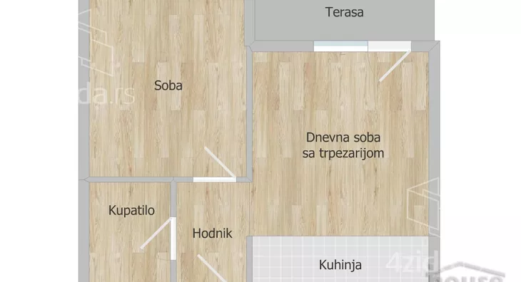 Jednoiposoban stan | 4zida