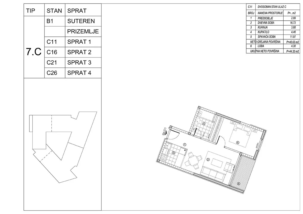Dvosoban stan | 4zida