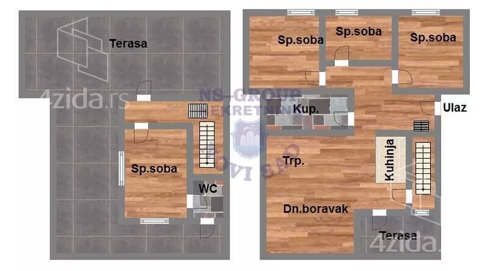 Četvoroiposoban stan | 4zida