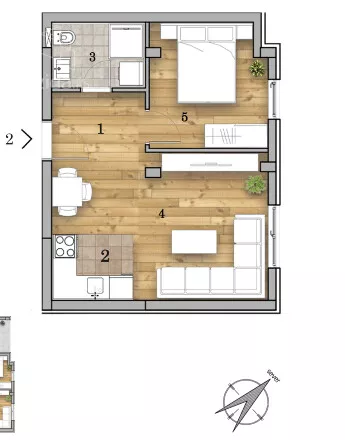 Dvosoban stan | 4zida