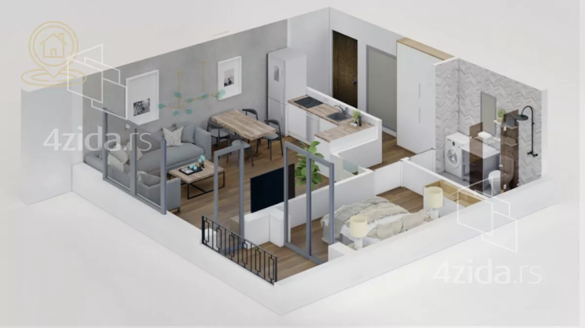 Jednoiposoban stan | 4zida