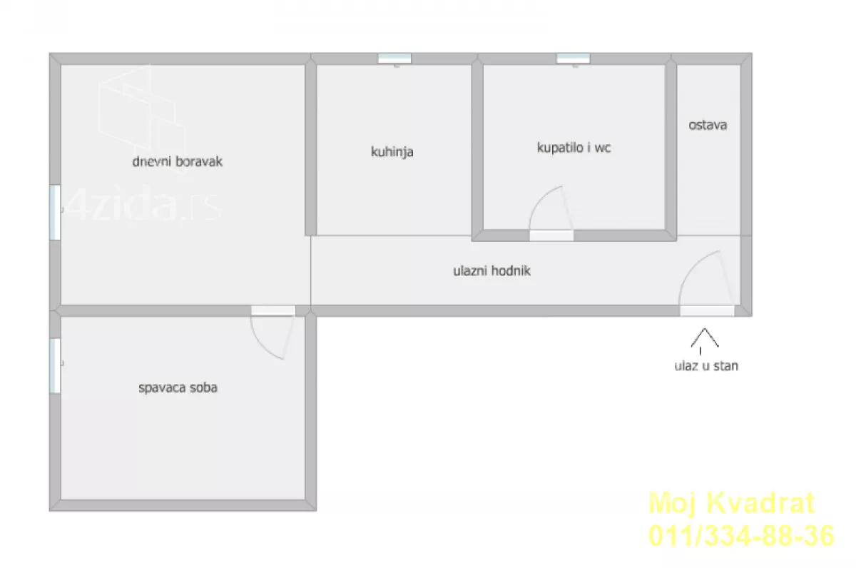 Dvosoban stan | 4zida
