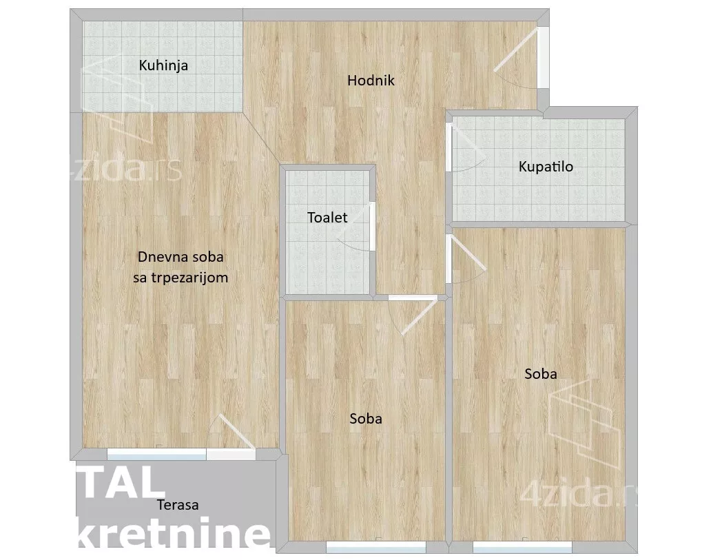 Trosoban stan | 4zida