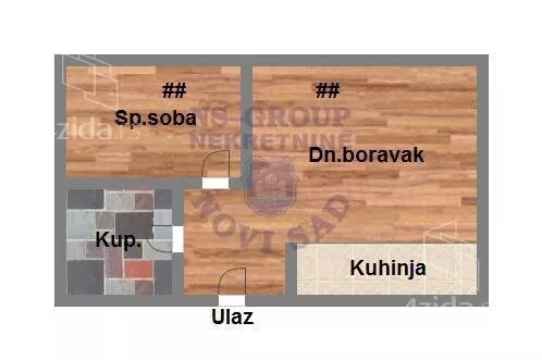 Jednoiposoban stan | 4zida