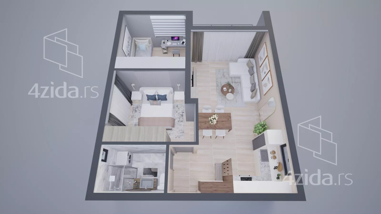 Dvosoban stan | 4zida