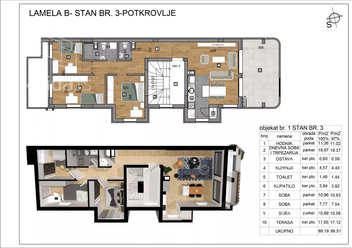 Troiposoban stan | 4zida