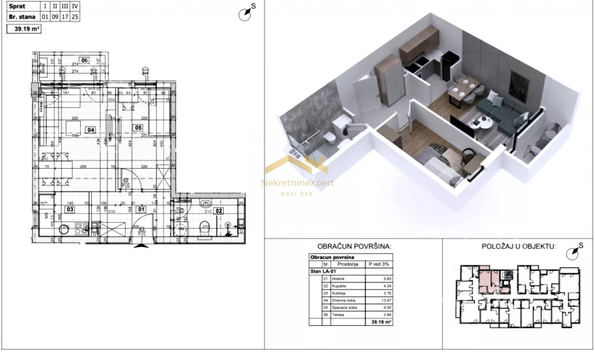 Dvosoban stan | 4zida