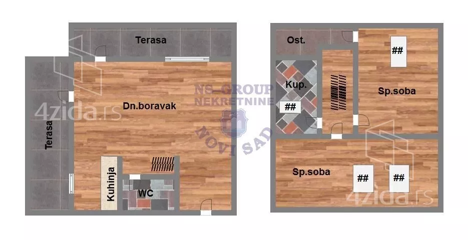 Trosoban stan | 4zida