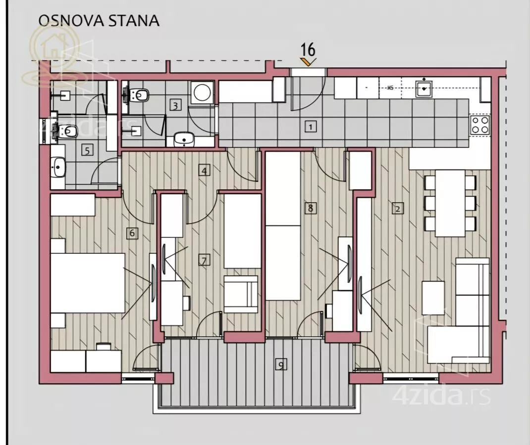 Četvorosoban stan | 4zida