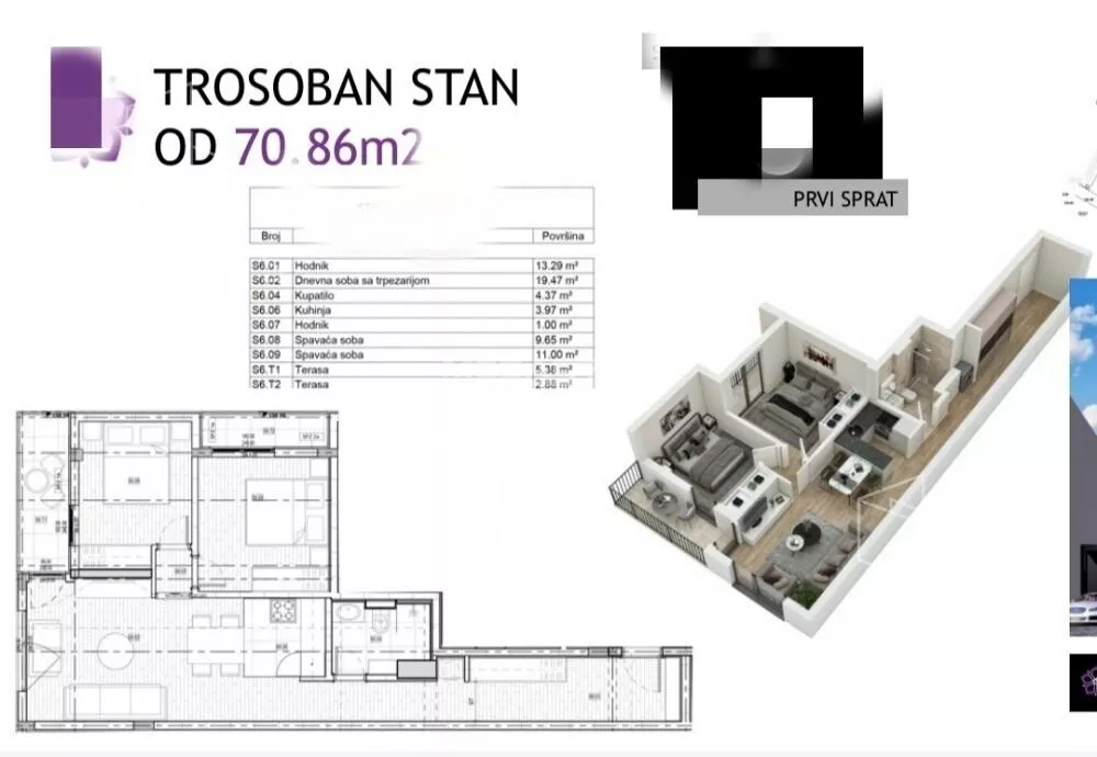 Trosoban stan | 4zida