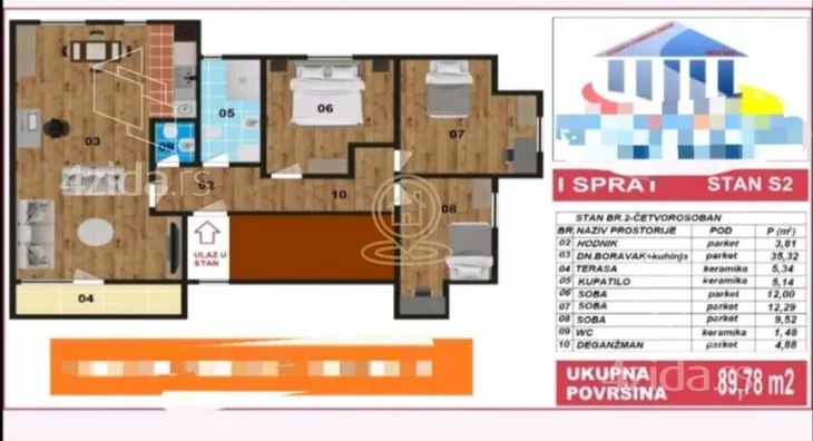 Četvorosoban stan | 4zida