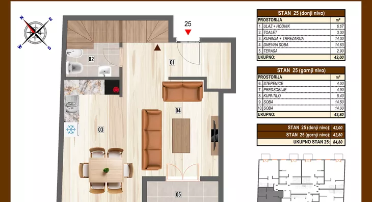 Trosoban stan | 4zida