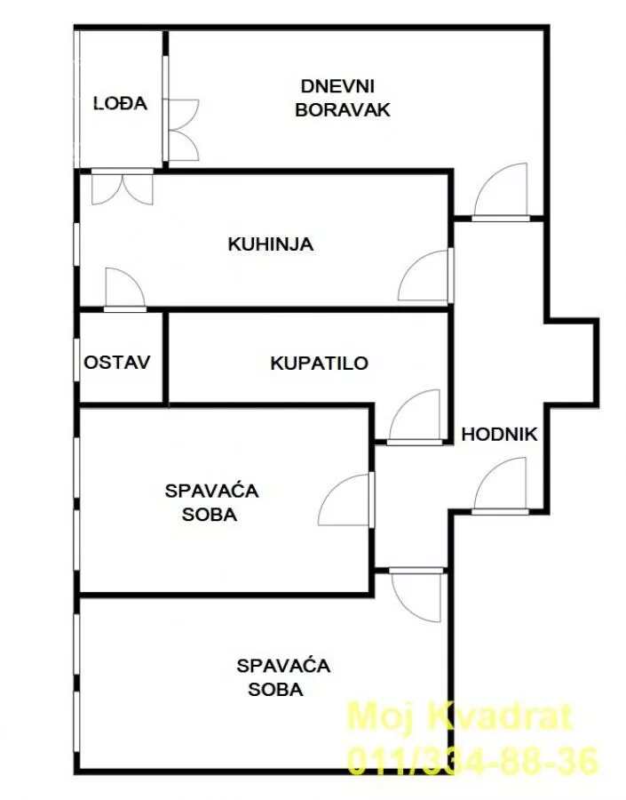 Trosoban stan | 4zida